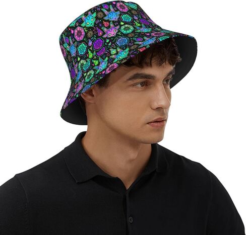 Vintage Lemon Cool Bucket Hat Beach Sun Hat Beach Fishing Hat for Men Women in Saudi Arabia