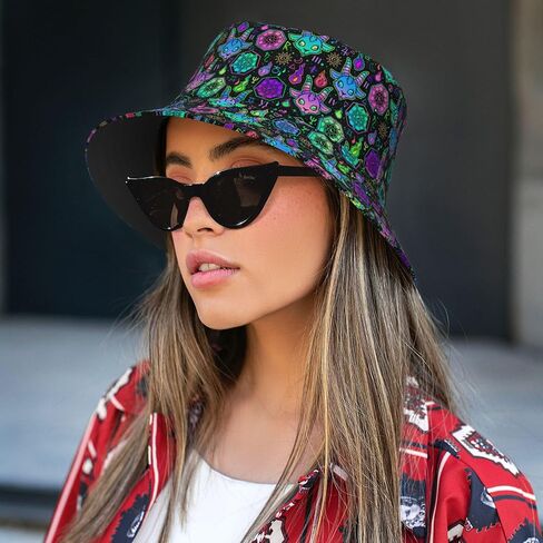 Vintage Lemon Cool Bucket Hat Beach Sun Hat Beach Fishing Hat for Men Women in Saudi Arabia