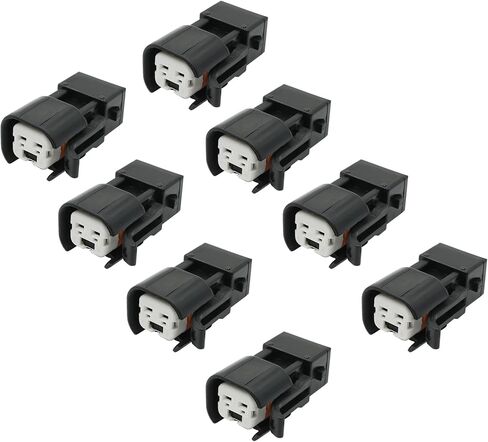 طقم موصل محول حاقن الوقود 8 عبوات، موصل حاقن الوقود ev1 إلى ev6 محول متوافق مع EV1 إلى USCAR EV6 وEV14 LS1 LS2 LS3 in Kuwait