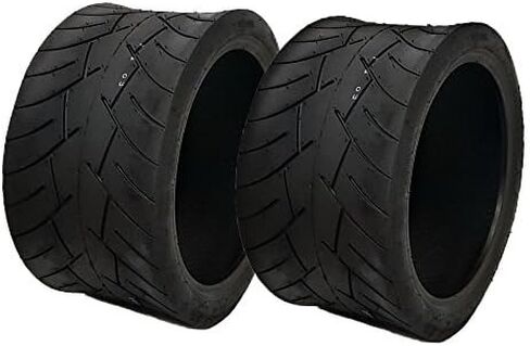 مجموعة MMG مكونة من 2 إطار شارع بدون أنبوب مقاس 17x8-12 (205/30-12) لعربة الجولف وهوندا روكوس وMaddog Ruckus Clone ومركبات ATV/UTV in Saudi Arabia