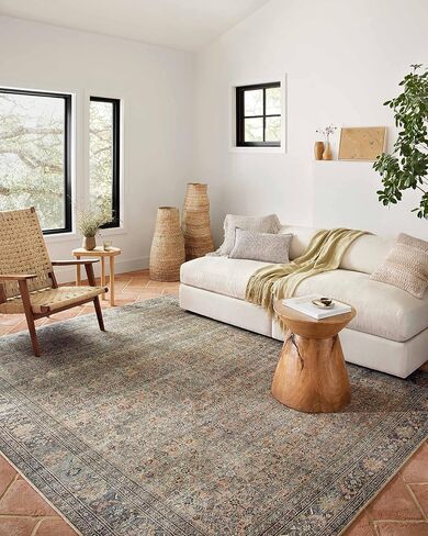Loloi II Adrian Collection ADR-03 Runner Rug 2'-6" x 7'-6" Terracotta/Multi Rectangular 0.19" Thick in Saudi Arabia