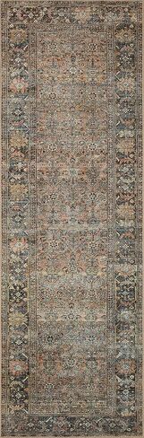 Loloi II Adrian Collection ADR-03 Runner Rug 2'-6" x 7'-6" Terracotta/Multi Rectangular 0.19" Thick in Saudi Arabia