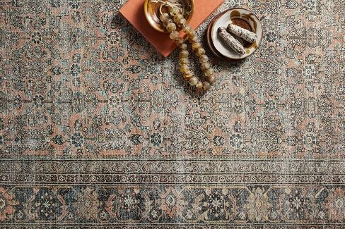 Loloi II Adrian Collection ADR-03 Runner Rug 2'-6" x 7'-6" Terracotta/Multi Rectangular 0.19" Thick in Saudi Arabia