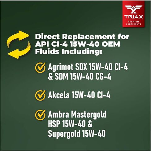 TRIAX Agra Premium 15W-40 - Super Heavy Duty Diesel Oil for Agricultural Equipment (5 Quart) in Saudi Arabia