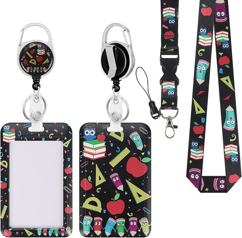 Cute Black Butterfly Lanyards Detachable for Id Badges, Black Retractable ID Badge Holder, Fashionable Badge Reel Heavy Duty with 360 Degrees Rotate Carabiner Clip, Nurse Teacher Office Gifts in Saudi Arabia