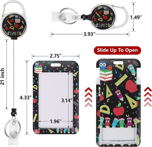 Cute Black Butterfly Lanyards Detachable for Id Badges, Black Retractable ID Badge Holder, Fashionable Badge Reel Heavy Duty with 360 Degrees Rotate Carabiner Clip, Nurse Teacher Office Gifts in Saudi Arabia