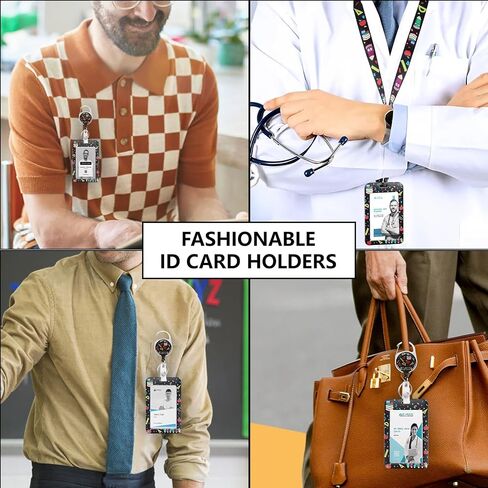 Cute Black Butterfly Lanyards Detachable for Id Badges, Black Retractable ID Badge Holder, Fashionable Badge Reel Heavy Duty with 360 Degrees Rotate Carabiner Clip, Nurse Teacher Office Gifts in Saudi Arabia