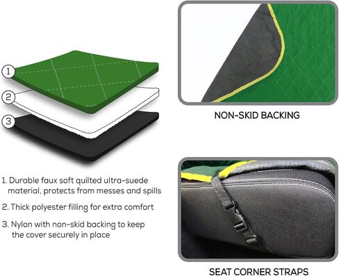 Pets First John Deere PET Bed Mattress for Dogs & Cats. A Licensed Dog Bed Pillow for Construction, Tractors, John Deere Fans! Rest, Relax, Sleep in-Style John Deere Soft/Cozy Pet Pillow Bed Mat in Saudi Arabia
