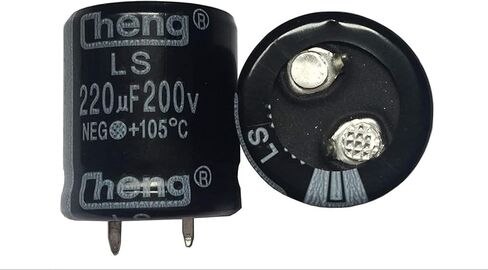 المفاجئة في المكثفات 220 فائق التوهج 200 فولت 22X25 (مم) 2 قطعة in Kuwait