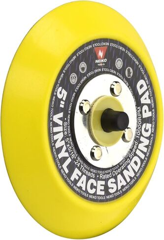 وسادة صنفرة NEIKO 30261A مقاس 5 بوصات مع دعامة من الفينيل PSA، عبوتان، أربور 5/16 بوصة مع 24 حامل خيط، 10,000 دورة في الدقيقة، وسادات الصنفرة مثالية لآلة الصنفرة المدارية والمزدوجة in Kuwait