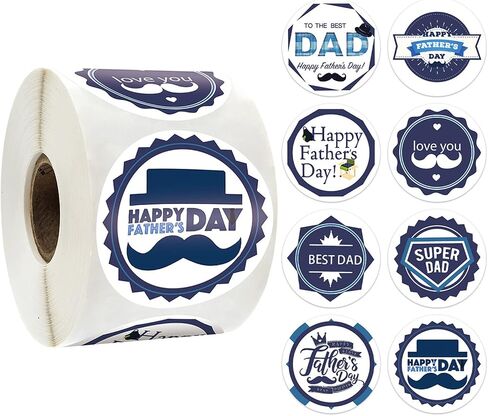 500Pcs Birthday Label Stickers Roll Happy Birthday Envelope Seals Stickers Adhesive 1inch Cute Animals Balloon Candle Gift Round Labels Wrapping Paper for Craft DIY Card Gift Bags Decor 8 Designs in Kuwait