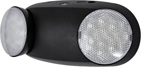 GZRUIYANG Emergency Lights with Battery Backup, 1 Pack Emergency Light, LED Commercial Emergency Lights, UL Listed, AC 120/277V, Hardwired Emergency Exit Light Fixtures for Business - (Black) in Saudi Arabia