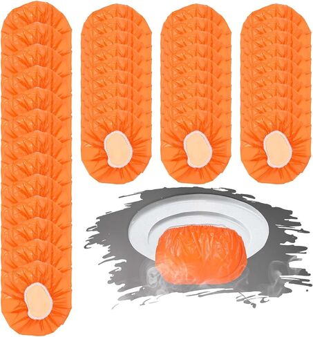40 PCS Smoker Detector Cover Smoker Alarm Dust Paint Cover Fire Alarm Plastic Cover Thicken Elastic Smoker Alarm Paint Cover for Home Cooking or Baking in Saudi Arabia