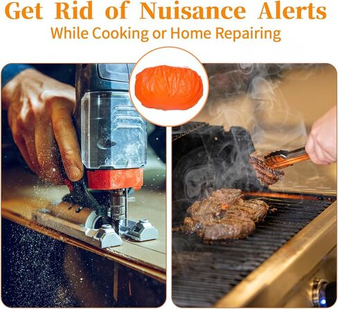 40 PCS Smoker Detector Cover Smoker Alarm Dust Paint Cover Fire Alarm Plastic Cover Thicken Elastic Smoker Alarm Paint Cover for Home Cooking or Baking in Saudi Arabia