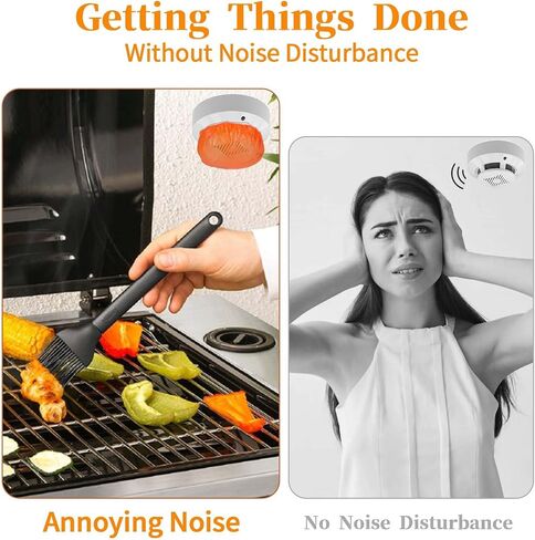 40 PCS Smoker Detector Cover Smoker Alarm Dust Paint Cover Fire Alarm Plastic Cover Thicken Elastic Smoker Alarm Paint Cover for Home Cooking or Baking in Saudi Arabia