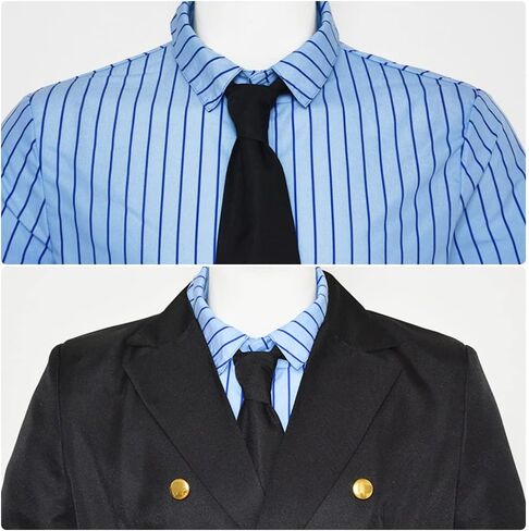 Sanji cosplay Costume Chef Sanji Uniform Black Suits Shirt Jacket with Wig in Saudi Arabia