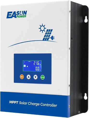 POWLAND 80A MPPT جهاز التحكم بالشحن الشمسي، 12 فولت/24 فولت/36 فولت/48 فولت تلقائي، أقصى مدخل 150 فولت شاشة LCD منظم وحدة تحكم شحن ذكية لبطارية الليثيوم المغمورة بالجل المختوم AGM in Kuwait