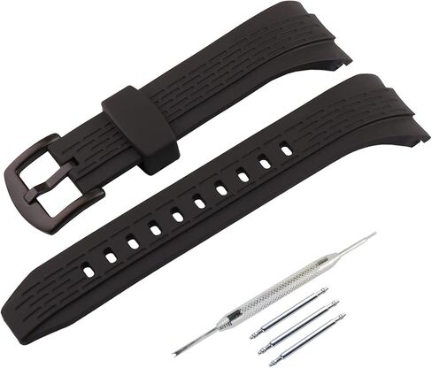 حزام ساعة مطاطي للرجال مقاس 26 ملم متوافق مع سلسلة Seiko VELATURA SRH006/SPC007 سوار ساعة من السيليكون للرياضات الخارجية للنساء وإبزيم سوار in Kuwait