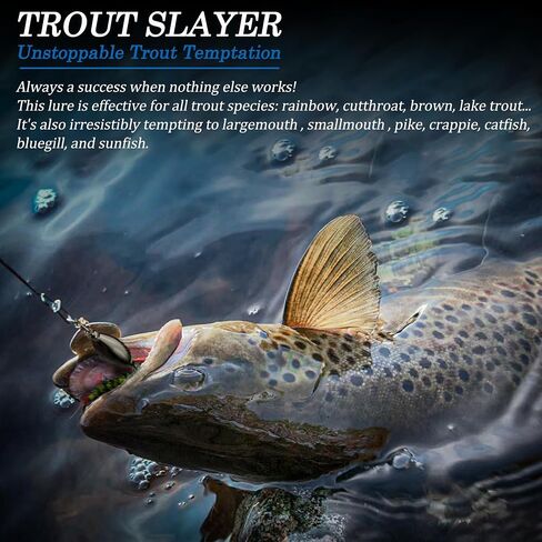 Trout Spinner Baits Fishing Lures, Hand-Tied, Brass Parts in Saudi Arabia
