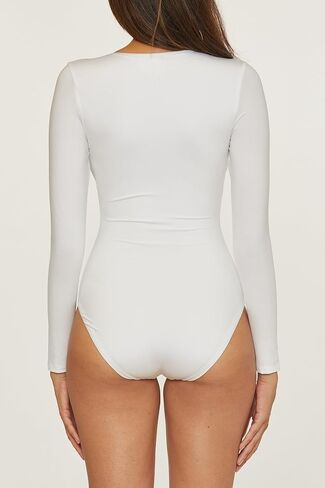 Trina Turk Women's Standard Monaco Paddle One Piece Swimsuit, Plunge Neck, Long Sleeve, Bathing Suits in Saudi Arabia