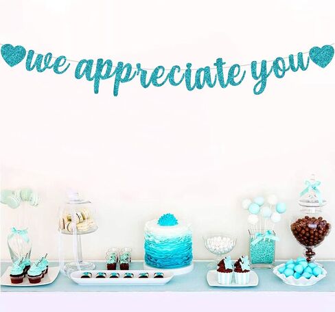 BEISHIDA Rose gold We Appreciate You Banner,NO DIY,Employee Appreciation Banner for Office Party Decorations,Thank you for Employee Teacher Doctor Nurse Staff Appreciation Banner in Saudi Arabia