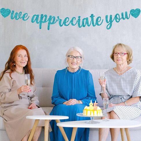 BEISHIDA Rose gold We Appreciate You Banner,NO DIY,Employee Appreciation Banner for Office Party Decorations,Thank you for Employee Teacher Doctor Nurse Staff Appreciation Banner in Saudi Arabia