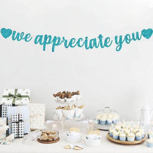 BEISHIDA Rose gold We Appreciate You Banner,NO DIY,Employee Appreciation Banner for Office Party Decorations,Thank you for Employee Teacher Doctor Nurse Staff Appreciation Banner in Saudi Arabia