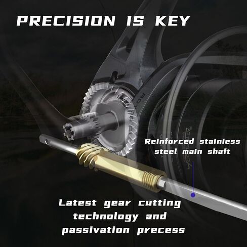 GK Spinning Reel, Graphite Frame Fishing Reels,7+1 Sealed BB,22LBs Max Drag,5.2:1/4.7:1 Gear Ratio,Smooth Powerful Freshwater Spinning Fishing Reel in Saudi Arabia