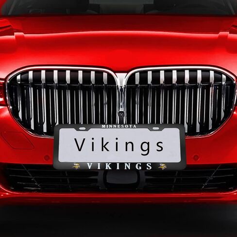 2pcs of Chiefs Black Aluminum License Plate Frame Fit for All Cars(with Screw) in Saudi Arabia