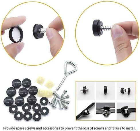 2pcs of Chiefs Black Aluminum License Plate Frame Fit for All Cars(with Screw) in Saudi Arabia
