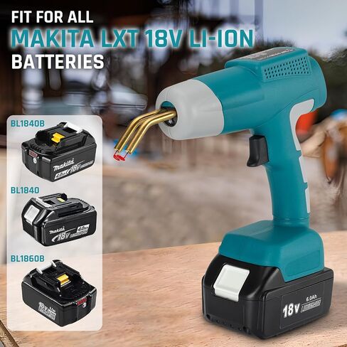 Cordless Plastic Welder for Makita 18V LXT Battery, Hipoke 80W Plastic Welding, Hot Stapler, Hot Stapler Kit, Plastic Welder Gun, Welding Systems, Car Bumper Repiar Kit(Tool Only) in Saudi Arabia