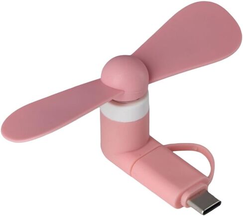 4 قطع مروحة هاتف صغيرة محمولة 2 في 1 مبرد للهاتف المحمول من النوع C/Micro USB Color Fan in Kuwait