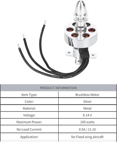VGEBY RC Motor Brushless Motor 27303000KV Brushless Motor RC Spare Parts Accessory for Fixed Wing RC Aircraft Model in Saudi Arabia