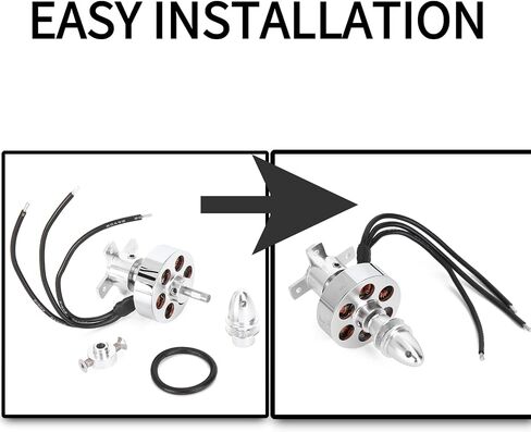 VGEBY RC Motor Brushless Motor 27303000KV Brushless Motor RC Spare Parts Accessory for Fixed Wing RC Aircraft Model in Saudi Arabia