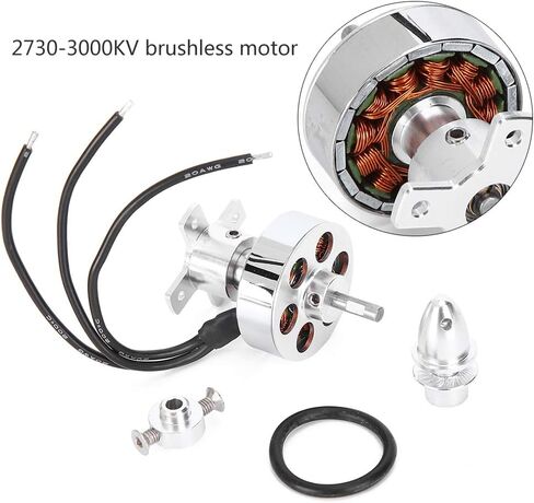 VGEBY RC Motor Brushless Motor 27303000KV Brushless Motor RC Spare Parts Accessory for Fixed Wing RC Aircraft Model in Saudi Arabia