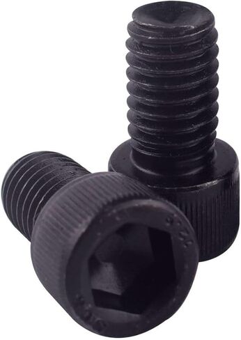 20 قطعة M6 x 10 مللي متر مسامير غطاء رأس المقبس ، الصف 12.9 سبائك الصلب أكسيد الأسود ، ألين عرافة المقبس محرك ، آلة موضوع كامل in Kuwait