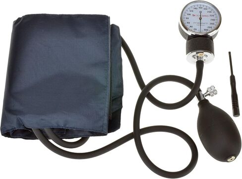 Dealmed Professional Aneroid Sphygmomanometer – Manual Arm Blood Pressure Monitor with Adult Size Cuff and Carry Case, Black (1, Adult) in Saudi Arabia