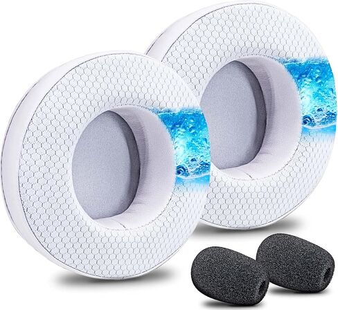 Virtuoso XT Ear Pads Replacement for Virtuoso RGB Wireless SE XT Headset, Cooling Gel, More - Softer Memory Foam, Added Thickness, Extra Durability by JESSVIT (Virtuoso XT Cooling Gel Earpads Black) in Saudi Arabia