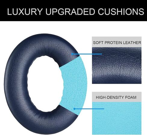 Bose NC700 Replacement Ear Pads for Bose 700 (NC700) Wireless Headphones, Ear Pads Cushions High-Density Noise Cancelling Foam,Made of Soft Protein Leather - NC700-navy Blue. in Saudi Arabia