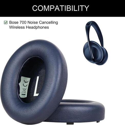 Bose NC700 Replacement Ear Pads for Bose 700 (NC700) Wireless Headphones, Ear Pads Cushions High-Density Noise Cancelling Foam,Made of Soft Protein Leather - NC700-navy Blue. in Saudi Arabia