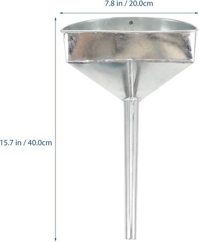 FAVOMOTO Car Fuel Funnel Metal Sieve Strainer Stainless Steel Funnel Spout Funnel with Filter Wide Mouth Fuel Funnels Long Spout Extension for Water, Fuel, Transmission, Oil Change in Saudi Arabia