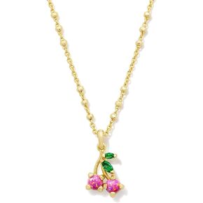 Kendra Scott Women's Cherry Short Pendant Necklace Gold Berry Kyocera Opal OS in Saudi Arabia