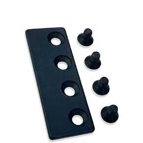 Black Barn Door Hardware Track Connector