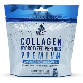 100% Pure Collagen Peptides Powder - Unflavored Hydrolyzed from Grass Fed Bovine. Supports Joints, Beautiful Hair & Nails for Women & Men
