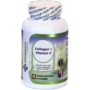 Hydrolyzed Collagen Supplements for Women, Vitamin C - Collagen Pills Support Healthy Skin, Hair, Nails, Bones, Joints, and Immunity, 90 Multi Collagen Peptides Capsules