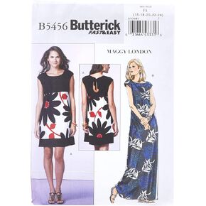 BUTTERICK PATTERNS B5456 Misses'/Misses' Petite Dress, Size F5 (16-18-20-22-24)