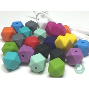 Star Silicone Beads for Keychain Making, Necklace, Bracelet by Blue Rabbit Co (12 Pieces, 4cm Star Shaped Silicone Beads)
