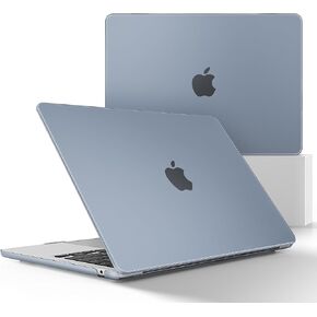 May Chen متوافق مع جهاز MacBook Air 15 بوصة، موديل A2941 M2 A3114 M3 Chip 2023 2024 Release، غطاء واقٍ صلب للكمبيوتر المحمول مع غطاء لوحة المفاتيح، لمسة نهائية رمادية