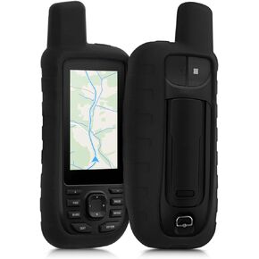 kwmobile Case Compatible with Garmin GPSMAP 66s / 66st - GPS Handset Navigation System Soft Silicone Skin Protective Cover - Black