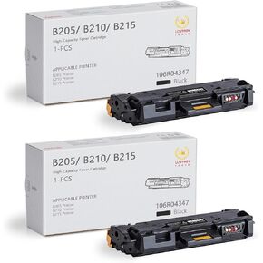 B205/ B210/ B215 Black High Capacity Toner-Cartridge (3,500 Pages/Pack) - 106R04347: 2-Pack Compatible 106R04347 Toner Replacement for Xerox B205 B210 B215 Printer